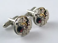 Spinki do mankietów i krawatów - Mechaniczne spinki 404 - miniaturka - grafika 1