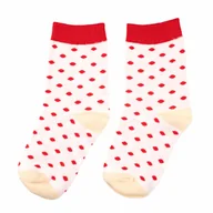 Skarpetki dla dzieci - Skarpety dziecięce białe w kropki Captain Mike, 23-26 - miniaturka - grafika 1
