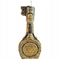 Świece - CZARNA ŚWIECA Z WOSKU PSZCZELEGO MAGICZNY KLUCZ 1 SZT - miniaturka - grafika 1