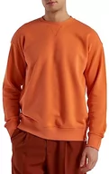 Bluzy męskie - United Colors of Benetton Męska bluza z kapturem G/C M/L 3j74u1009, pomarańczowa, rozmiar L, Pomarańczowy 12 lat, L - miniaturka - grafika 1