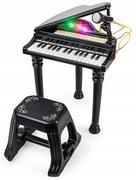Instrumenty muzyczne dla dzieci - Aig, pianino dla dzieci nauka gry, mikrofon mp3, czarny - miniaturka - grafika 1