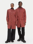 Kurtki damskie - Rains Kurtka przeciwdeszczowa Unisex 12020 Pomarańczowy Regular Fit - miniaturka - grafika 1