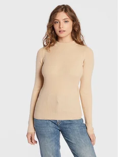 Brave Soul Sweter LK-248RIGBYI Beżowy Slim Fit - Swetry damskie - miniaturka - grafika 1