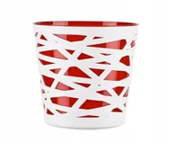 Donice - Doniczka Osłonka Wkład Czerwona Donica Kolor 17Cm - miniaturka - grafika 1