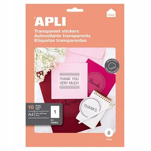 Apli Etykiety transparentne AP10053 210x297mm 10. - Etykiety do drukarek - miniaturka - grafika 2
