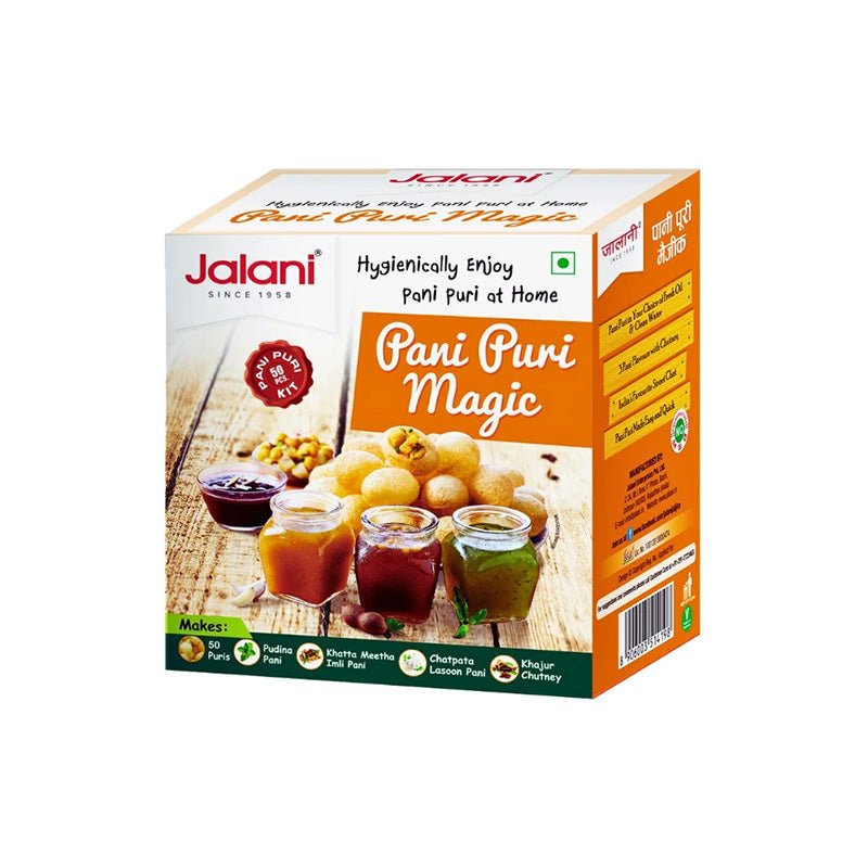 Zestaw do pani puri Jalani Pani Puri Magic 250 g – 50 chrupiących puri