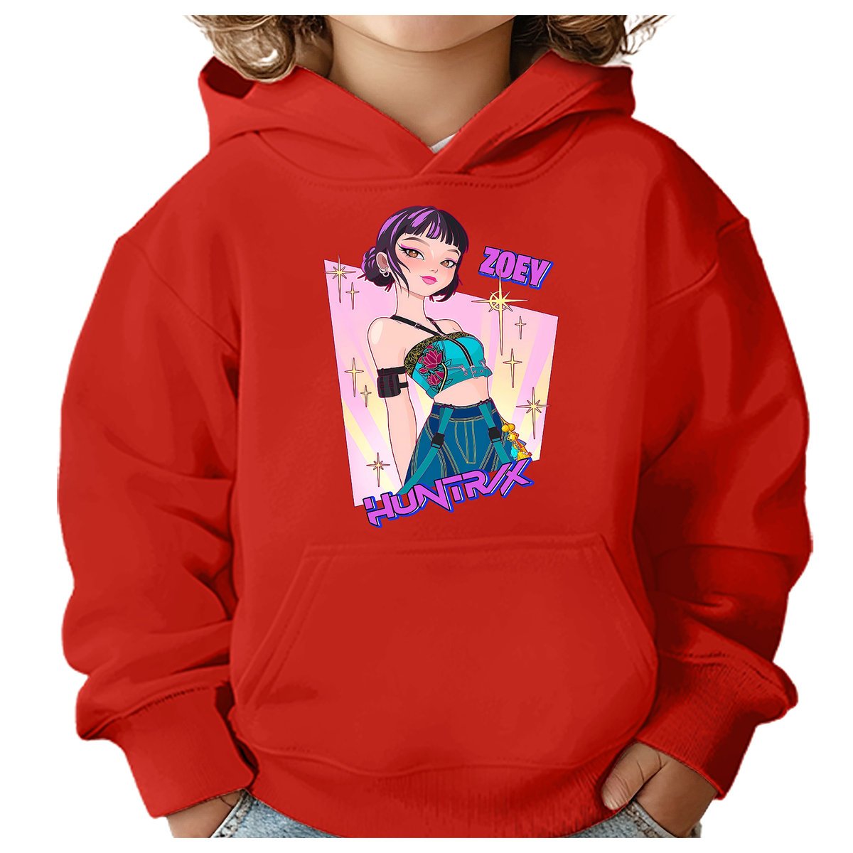 BLUZA DZIECIĘCA HUNTRIX ZOEY KPOP 110-116 Z KAPTUREM BAWEŁNIANA JAKOŚĆ