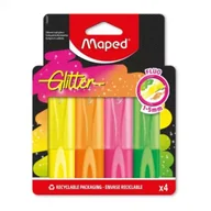 Zakreślacze - Zakreślacz Glitter Fluo brokatowy 4 kolory MAPED - miniaturka - grafika 1