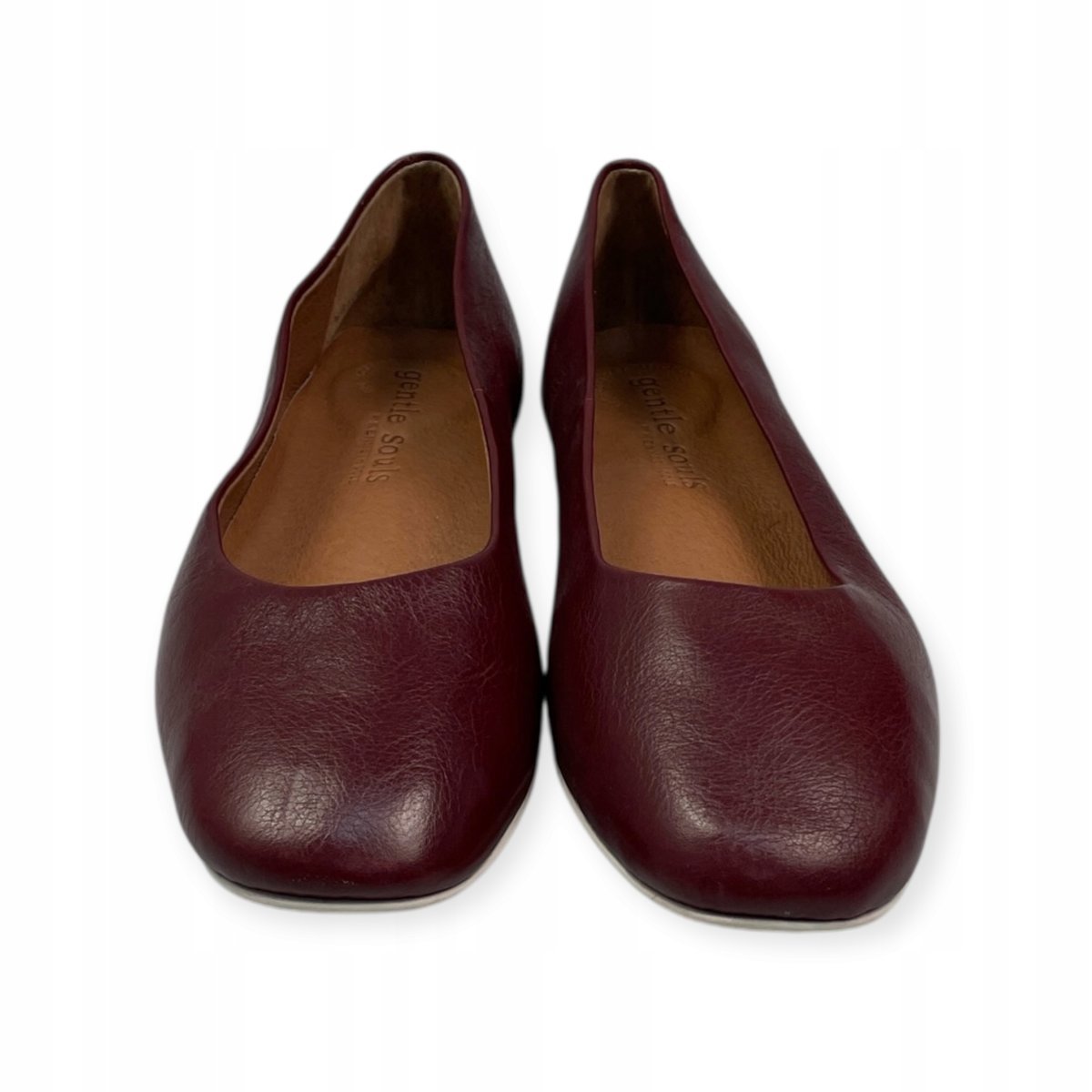 Bordowe balerinki damskie| Klasyczne i wygodne na co dzień i do pracy 40