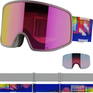 Salomon Sentry Pro Sigma, gogle narciarskie (OTG), szary/niebieski - Gogle narciarskie - miniaturka - grafika 1