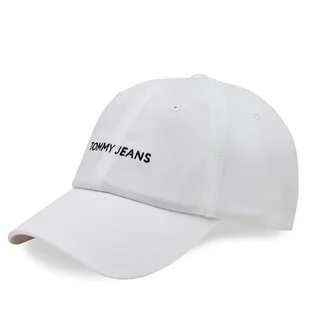 Czapka z daszkiem Tommy Hilfiger Linear Logo AM0AM12024 Biały - Czapki męskie - miniaturka - grafika 1