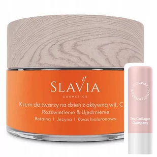 Slavia Krem Do Twarzy Na Dzień Z Witaminą C 3% 50 ml Vege Pomadka - Kremy do twarzy - miniaturka - grafika 1