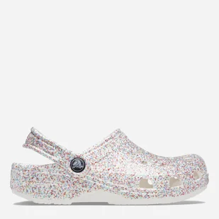 Croksy dziecięce Crocs Classic Sprinkle Glitter Clogt CR208571 25-26 Białe (196265326136) - Buty dla dziewczynek - miniaturka - grafika 1