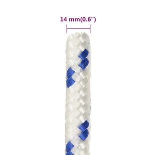 Linka żeglarska, biała, 14 mm, 25 m, polipropylen - Żeglarstwo - miniaturka - grafika 7
