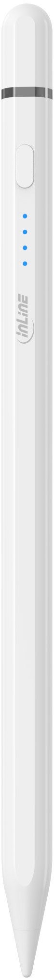 Rysik InLine InLine® Stylus, Tabletstift für Apple iPads, mit Akku, USB-C, weiß
