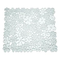 Maty antypoślizgowe - Przezroczysta mata do zlewu iDesign Blumz, 28x30,5 cm - miniaturka - grafika 1