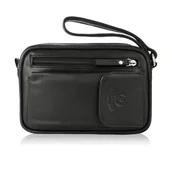 Nerki - Skórzana Saszetka Męska Do Ręki Paolo Peruzzi T-56-bl - miniaturka - grafika 1