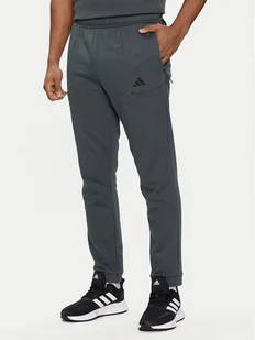 adidas Spodnie dresowe Pump Workout IT4311 Zielony Regular Fit - Spodnie sportowe męskie - miniaturka - grafika 1