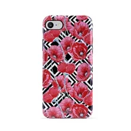 Etui i futerały do telefonów - PURO Glam Geo Flowers - Etui iPhone 8 / 7 (Red Poppies) IPC747CGEOFLO1BLK - miniaturka - grafika 1