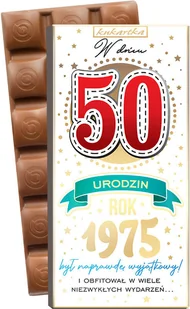 CZEKOLADA 425 Urodziny 50 (cyfry, roczniki) - Czekolada - miniaturka - grafika 1