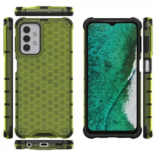 Honeycomb etui pancerny pokrowiec z żelową ramką Samsung Galaxy A32 5G zielony - Etui i futerały do telefonów - miniaturka - grafika 2