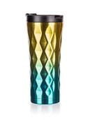 Kubki termiczne - Kubek termiczny z podwójnymi ściankami Ginster 450 ml, Złoto-Niebieski - miniaturka - grafika 1