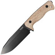 Noże - Nóż LionSteel Natural Canvas Micarta, Old Black CPM 3V by Molletta (T6B 3V CVN) - miniaturka - grafika 1