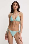 Stroje kąpielowe - Emporio Armani Underwear dwuczęściowy strój kąpielowy kolor turkusowy lekko usztywniona miseczka 262740 4R302 - miniaturka - grafika 1