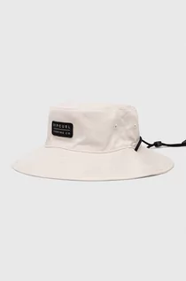 Czapki męskie - Rip Curl kapelusz dwustronny bawełniany kolor biały bawełniany - grafika 1