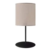 Lampy stojące - Lampka nocna salonowa Lamego 2029 Shilo z abażurem tuba beżowy - miniaturka - grafika 1