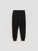Spodnie i spodenki dla chłopców - Reserved - Bawełniane joggery - czarny - miniaturka - grafika 1
