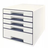 Pojemniki biurowe - Leitz WOW Cube szafka z szufladami, biały 5 szuflad 52142001 - miniaturka - grafika 1
