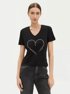 Koszulki i topy damskie - Fracomina T-Shirt FP25ST3007J401N5 Czarny Regular Fit - miniaturka - grafika 1