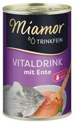 Suplementy i witaminy dla kotów - Miamor Vitaldrink napój dla kota, 6 x 135 ml - Kaczka - miniaturka - grafika 1