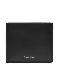 Calvin Klein Duży Portfel Męski Ck Sleek Bifold 5cc W/Coin K50K512691 Czarny - Portfele - miniaturka - grafika 1