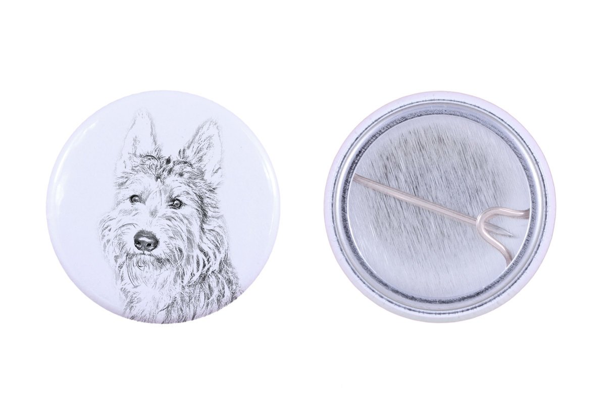 Owczarek pikardyjski, Berger Picard - przypinka z twoim psem, dodaj własne foto, marka Art-Dog