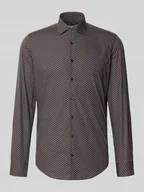 Koszule męskie - Koszula biznesowa o kroju slim fit z kołnierzykiem typu kent - miniaturka - grafika 1