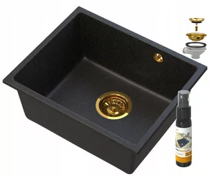 Granitan Manado Gold Podblatowy Zlew Złoty Podwieszany 60 - Zlewozmywaki - miniaturka - grafika 1