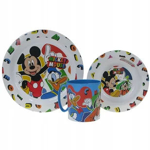 ZESTAW OBIADOWY do mikrofalówki Myszka Mickey 2223 - Zestawy naczyń dla dzieci - miniaturka - grafika 1