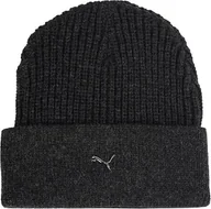 Czapki damskie - Puma Czapka Puma Metal Cat Beanie szara 024874 01 - miniaturka - grafika 1