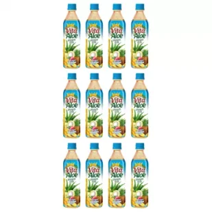 Vita Aloe Napój z aloesem 38% - Hawaii Zgrzewka 12 x 500 ml - Soki i napoje niegazowane - miniaturka - grafika 1