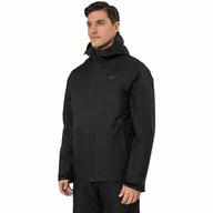 Kurtki męskie - 4F Męska kurtka SKI KUMN001 Dżinsy, Deep Black, S męska, Głęboki czarny, S - miniaturka - grafika 1