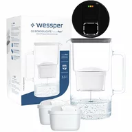 Dzbanki filtrujące - Dzbanek filtrujący Wessper Aquamax 3,3l - Licznik LED + 3x Filtr do wody - miniaturka - grafika 1