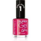 Lakiery do paznokci - Rimmel Super Gel żelowy lakier do paznokci 024 Red Ginger 12ml - miniaturka - grafika 1