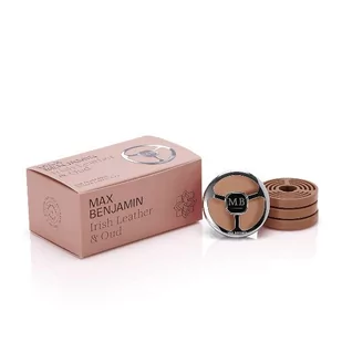 Zestaw Car Fragrance PREMIUM Max Benjamin z 4 wkładami - Irish Leather & Oud - Zapachy samochodowe - miniaturka - grafika 1