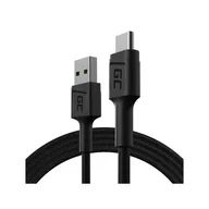 Kable USB - Kabel Green Cell GC PowerStream USB-A - USB-C 30cm, szybkie ładowanie Ultra Charge, QC 3.0 - miniaturka - grafika 1