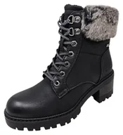 Kozaki damskie - Tom Tailor Damskie 8490130003 modne kozaki, czarne, 37 EU, czarny, 37 EU - miniaturka - grafika 1