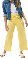 Spodnie damskie - BRAX Damskie spodnie w stylu Maine S skrócone lniane spodnie, banan, 27W / 30L - miniaturka - grafika 1