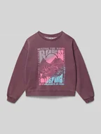 Bluzy dla dziewczynek - Bluza z nadrukiem z logo - miniaturka - grafika 1