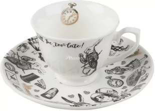 PORCELANOWA FILIŻANKA ESPRESSO ZE SPODKIEM - V&A MUSEUM Alicja w Krainie Czarów 100 ml - Filiżanki - miniaturka - grafika 1